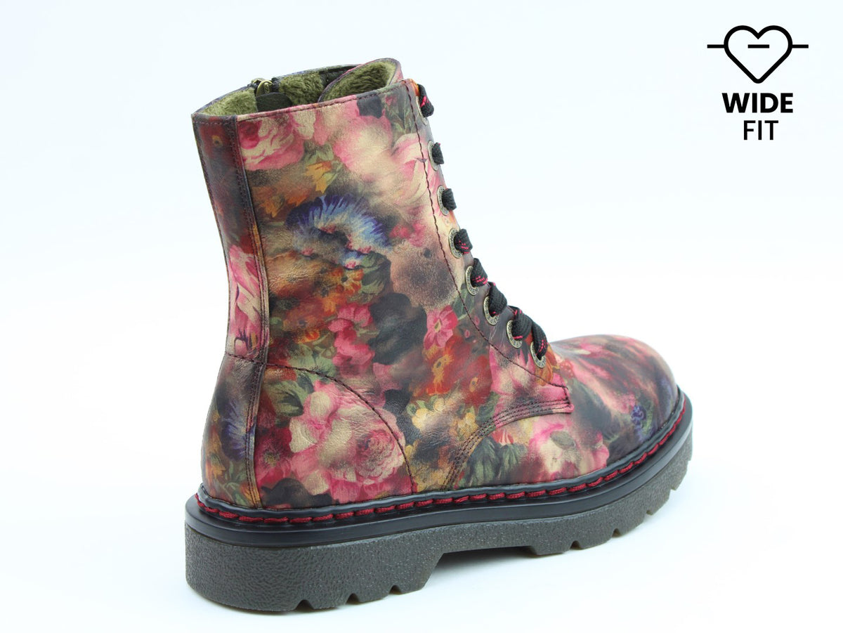 Justina2 Peony Floral WIDE FIT