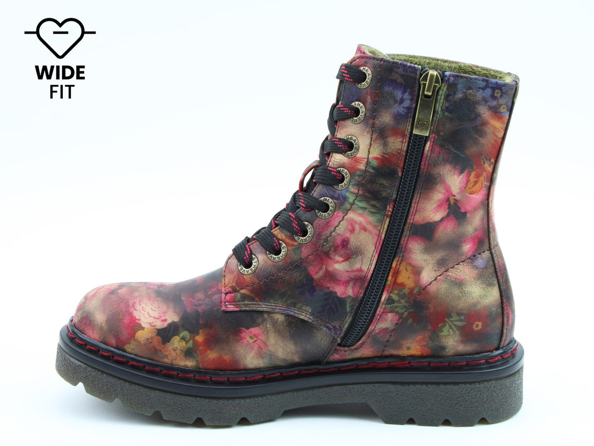 Justina2 Peony Floral WIDE FIT