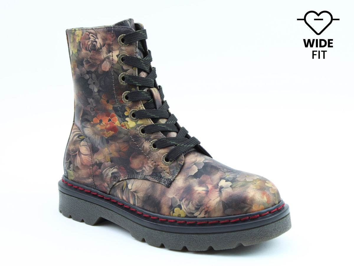Justina2 Peony Floral WIDE FIT