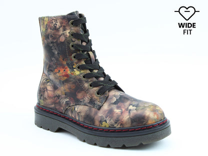 Justina2 Peony Floral WIDE FIT